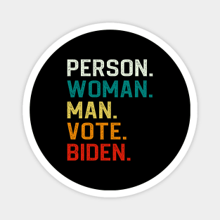 Person Man Woman Vote Biden Magnet
